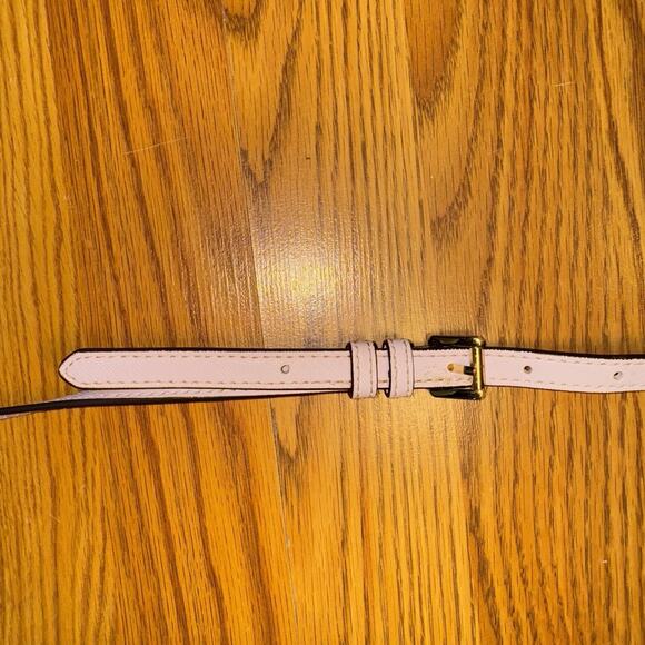 Michael Kors Studded Selma Saffiano Leather Pink Satchel Handbag - Picture 6 of 6